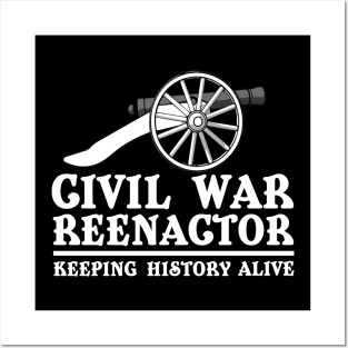 Civil War Reenactor Posters and Art